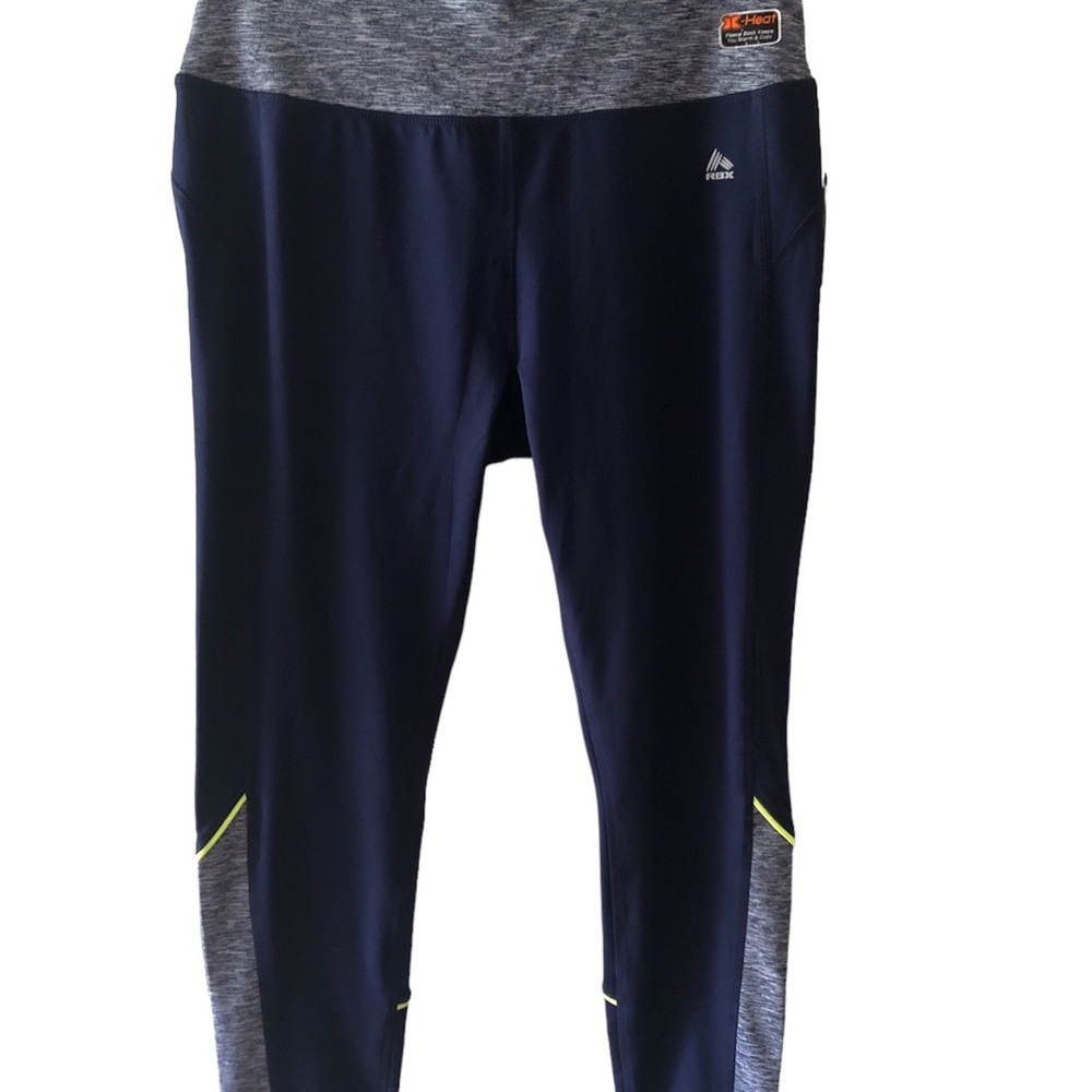 RBX, Navy Blue Pull-on Activewear Leggings, size XL NWT - Picture 3 of 10